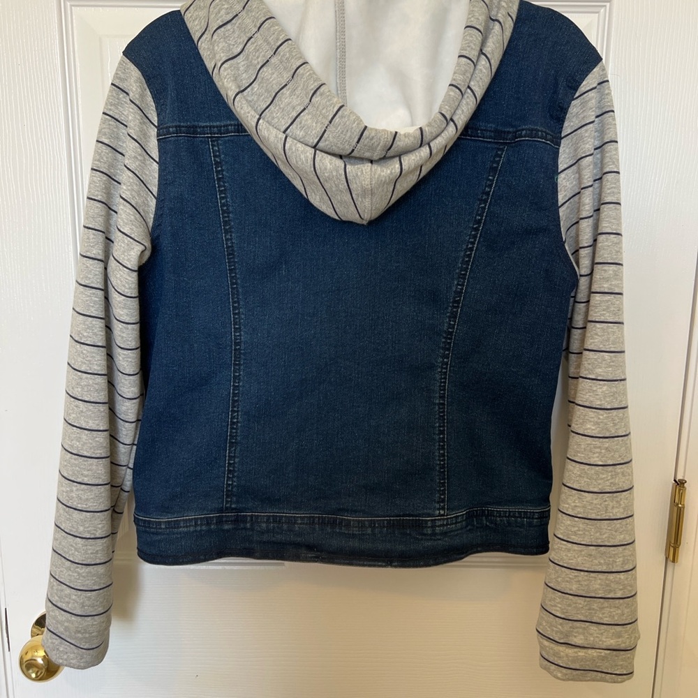 Wallflower Authentic Denim Jacket with Tan Accents - Picture 6 of 7